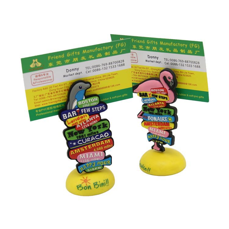 3D Animal Shape Soft PVC Memo Clip Holder 3D Animal Shape Soft PVC Memo Clip Holder