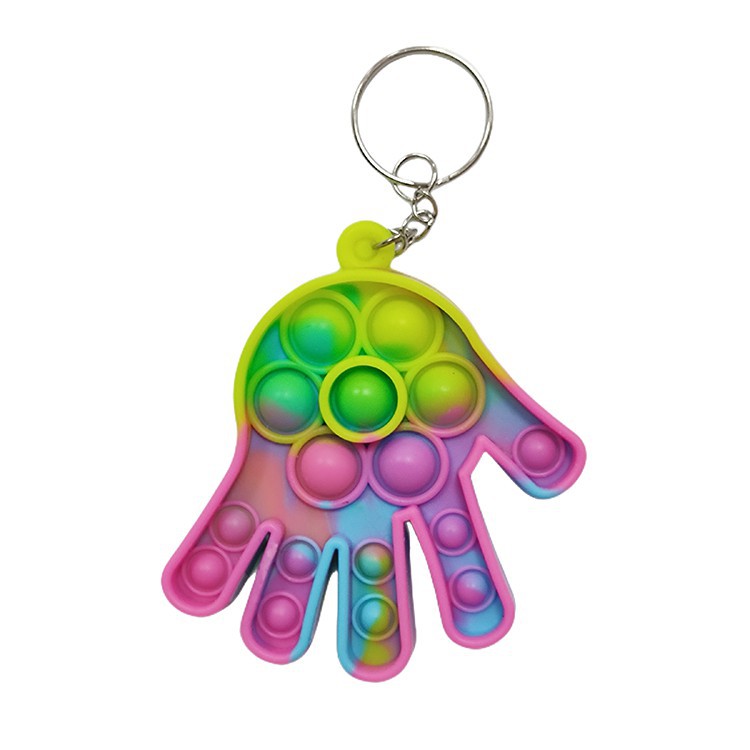 Silicone Popping It Keyring Fidget Toys